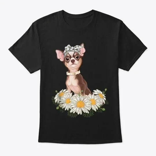 Camiseta divertida para amantes de los cachorros y perros Chihuahua, hecha en EE. UU., talla S a 5XL