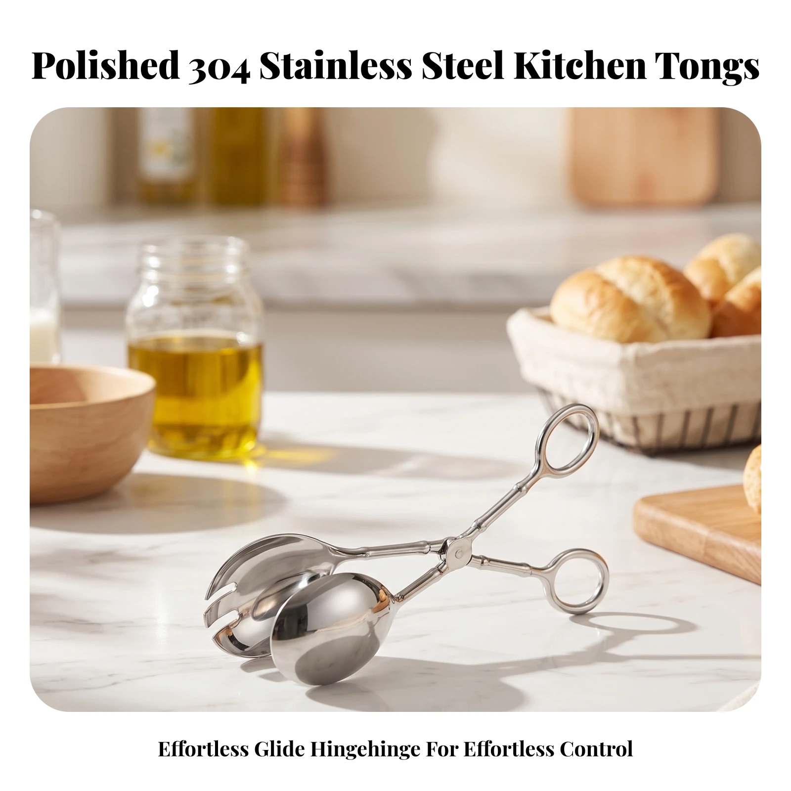 Serveertang met schaargreep, e - Home Cooking Utensils recensie en prijs
