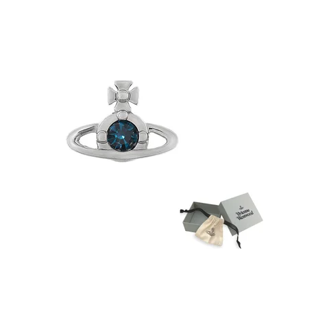 Vivienne westwood silver earrings-AliExpress