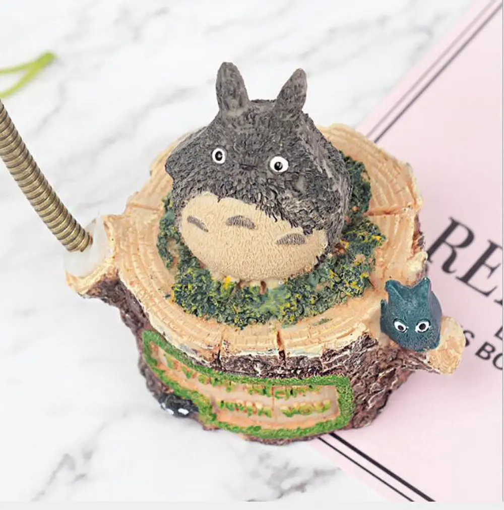 Anime Movie Totoro Cartoon Desk Lamp Night Light With Battery Lantern Fan Gift Model