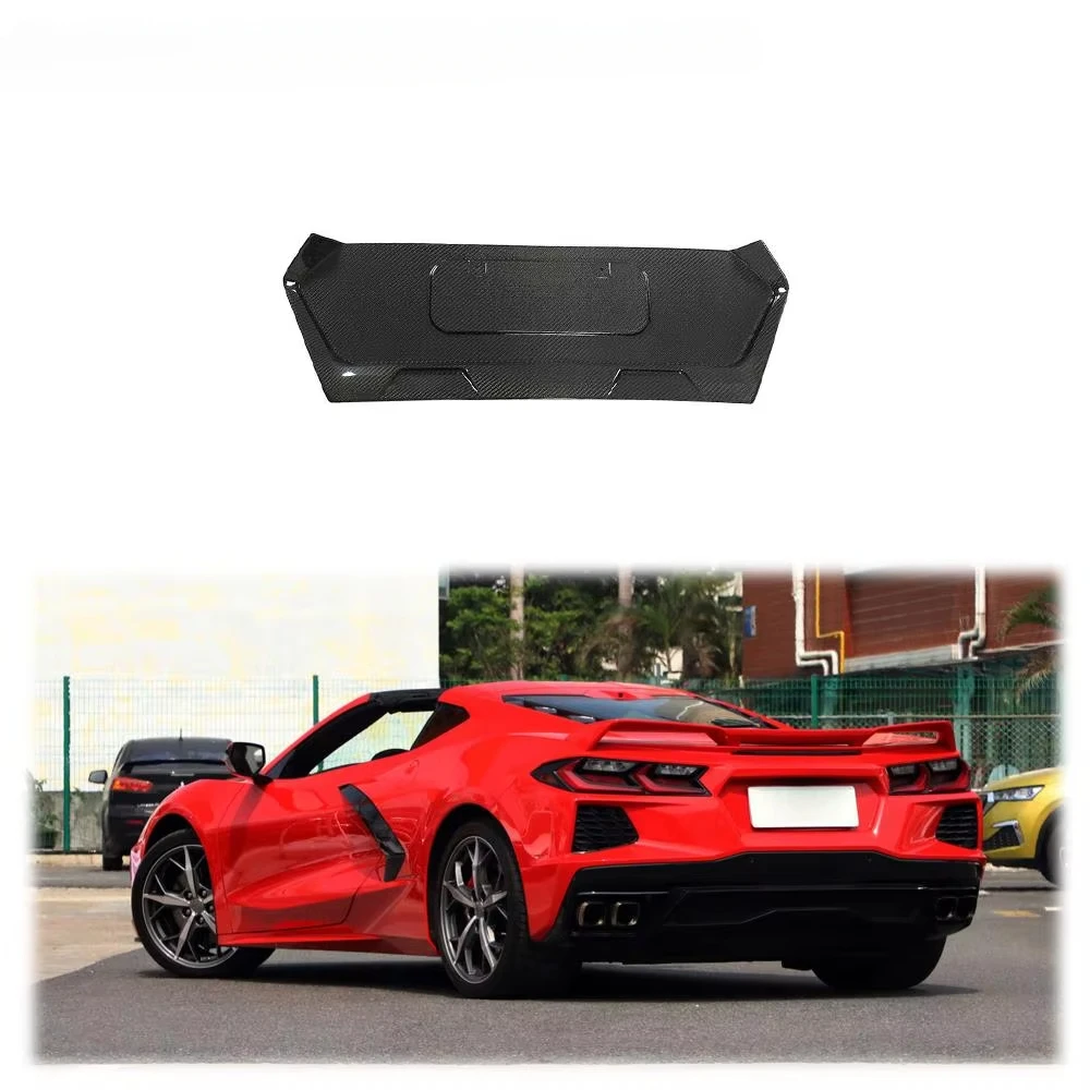 

Fits for Chevrolet Corvette C8 Stingray REAL CARBON Rear Bumper Plate Frame 20-21