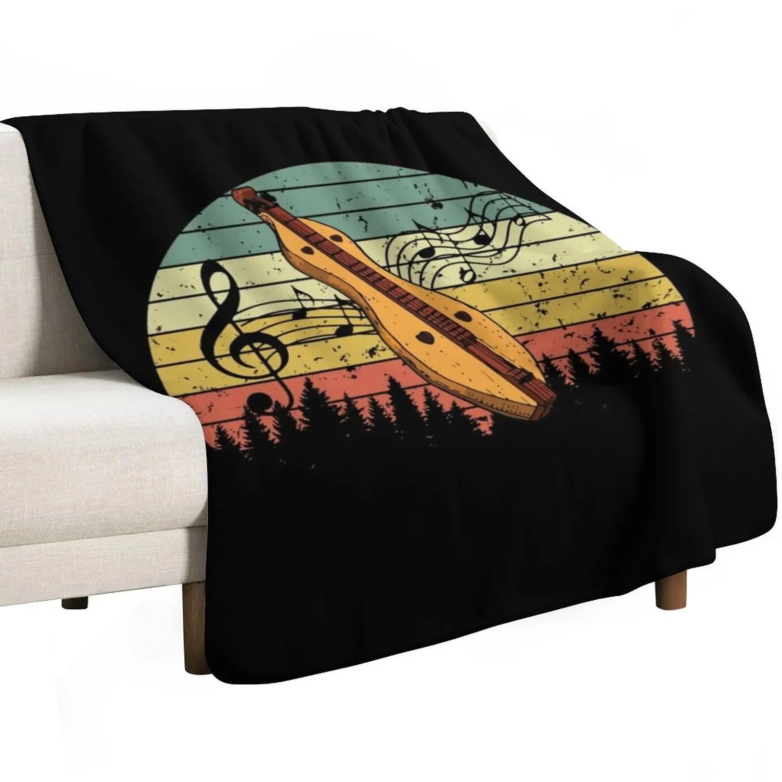 Dulcimer instrument Throw Blanket Baby Summer Beddings halloween Warm Flannels wednesday Blankets