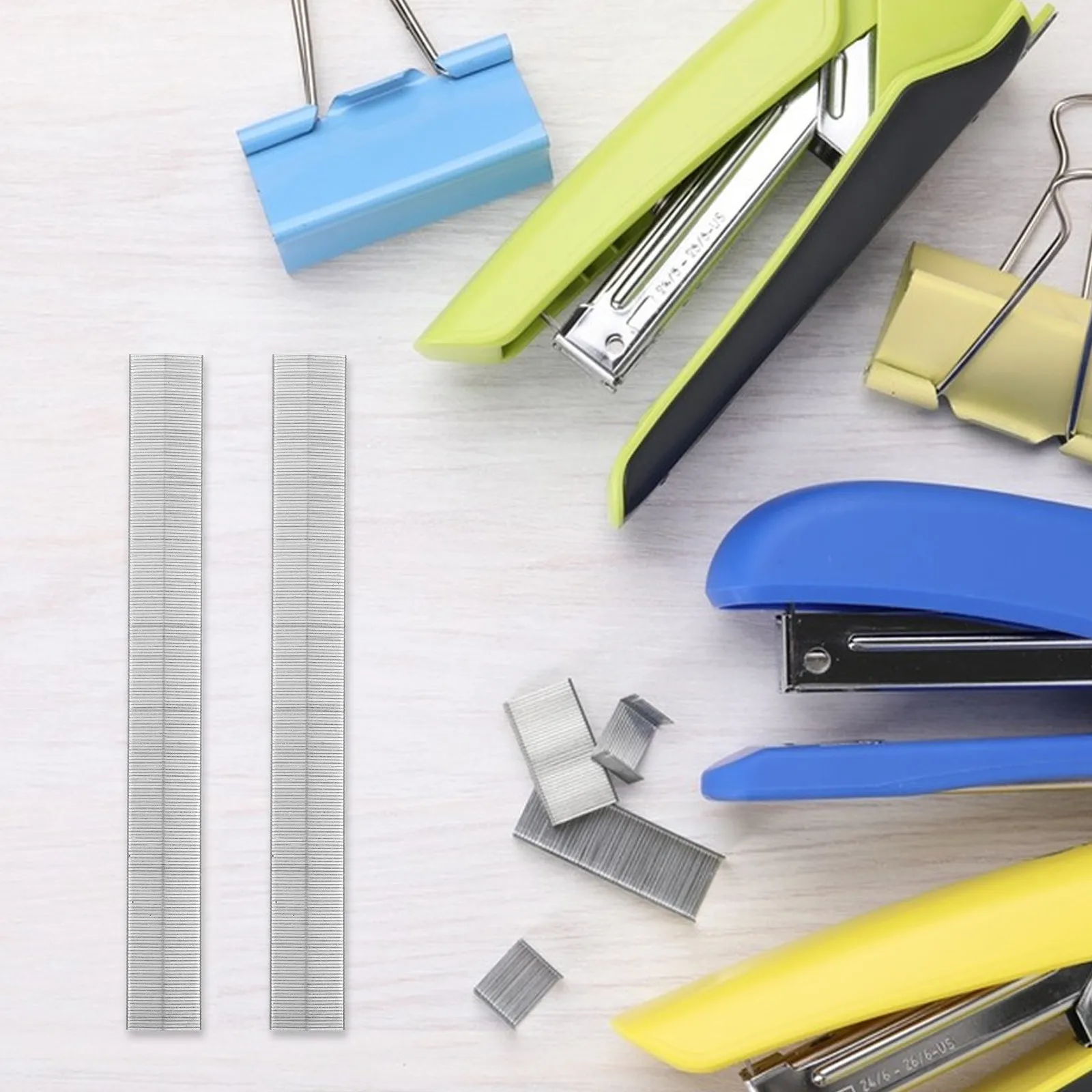 

2 Boxes Metal Staples Stapler Refills Office Household Paper Clips Multifunction Binder Stapler Refills Daily Use