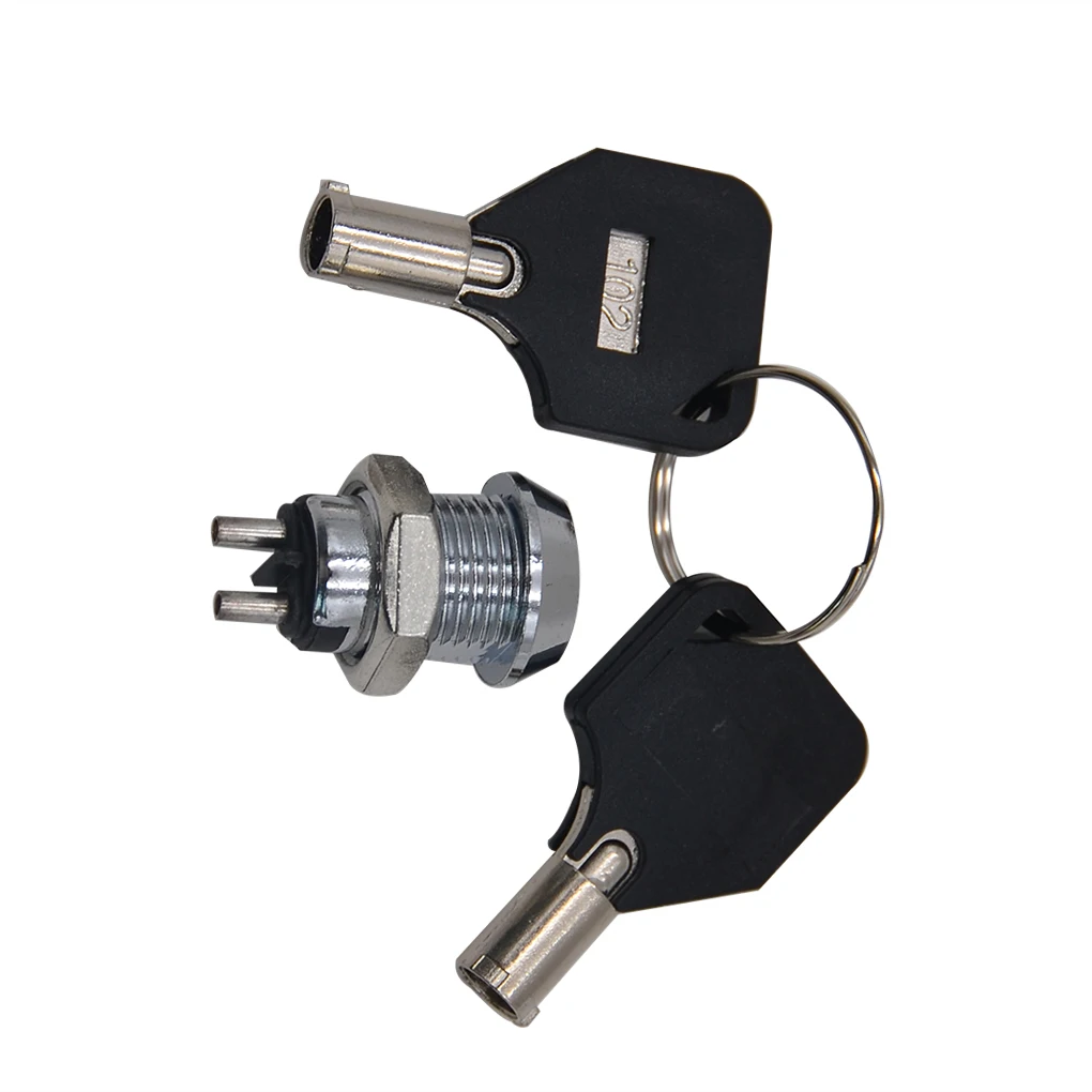 

3PCS/Set Universal Key Operated Security Barrel Switch SPST On-Off 2 Position Common 2 Keys