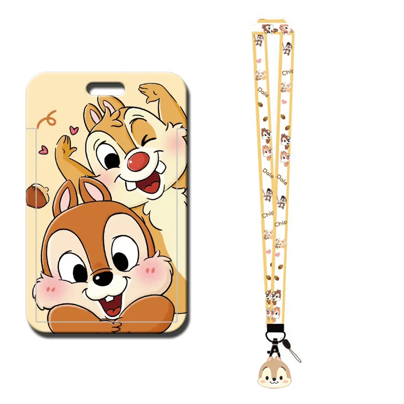 Cartoon Squirrel Neck Strap Lanyards Keychain Badge Holder Credit Card Pass Hang Rope Lariat Lanyard for Keys Accessories Gifts