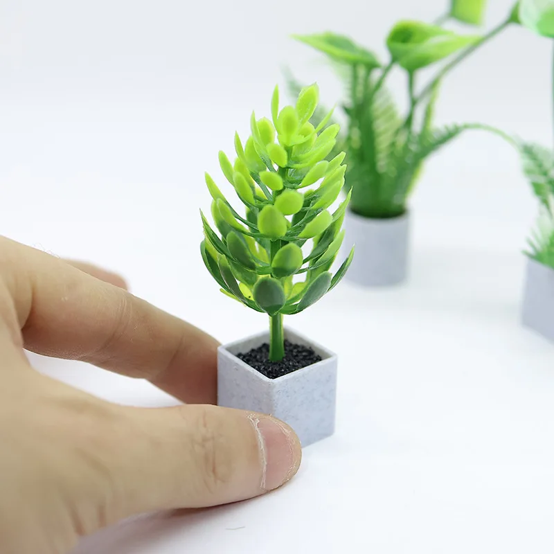Mini Calla Lily Plant Fake Greenery Model Dollhouse Landscape Decor Simulation Flower Accessory Miniature Desktop Decoration