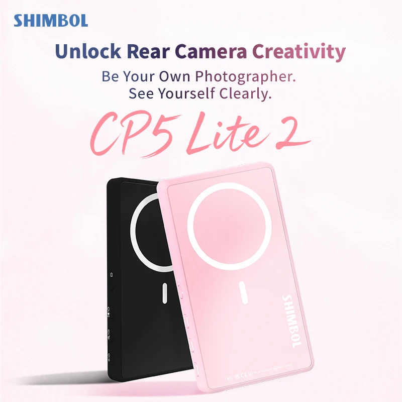 

Shimbol CP5 Lite II Магнитный экран монитора для селфи телефона с функцией динамика для iPhone Android Selfie Vlog Live Stream
