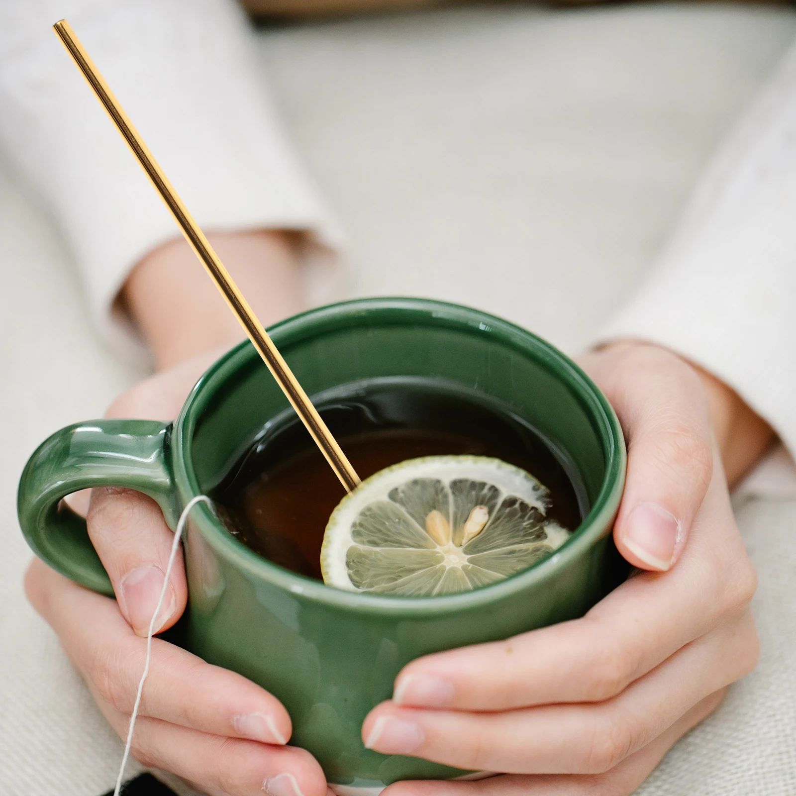 

8 Pcs Stainless Steel Straw Spoon 304 Coffee Beverages Stirring Scoops Home Tableware Easy Clean Suitable Drinks Cakes Kitchen