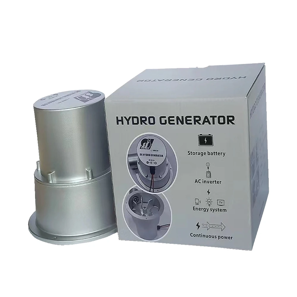 Imagem -02 - Gerador Hidráulico de Turbina de Água tipo 18v Gerador Hidrelétrico Pequeno Doméstico ao ar Livre dc Permanent Magnet Brushless