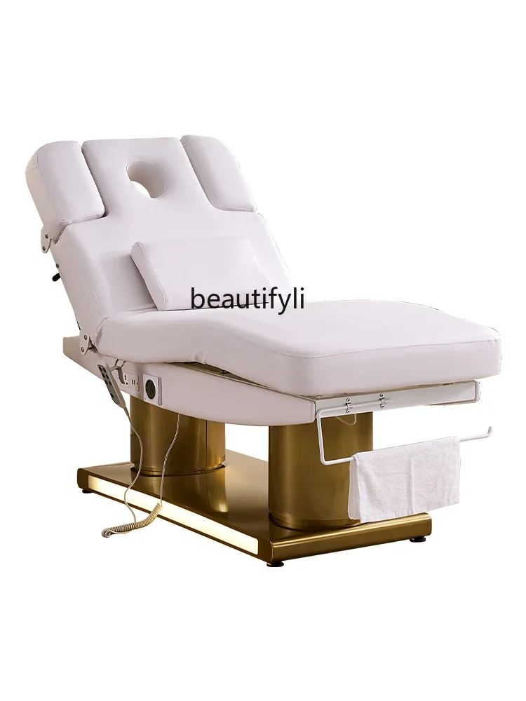 High-End Electric Beauty Bed Lifting Massage Bed Beauty Salon Dedicated Intelligent Constant Temperature Heating Massage