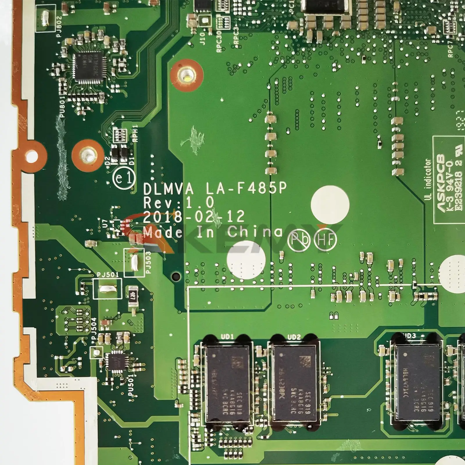 LA-F485P para Lenovo V330-14ARR Laptop Motherboard com R3-2200U R5-2500U R7-2700 CPU 4G RAM 5B20R54441 100% testado