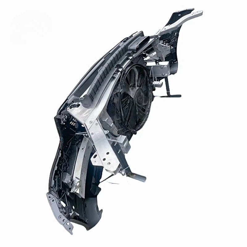 SXLL لـ GLC260 253 مجموعة المصد الأمامي الشبكة الأمامية مجموعة مروحة تبريد خزان المياه الإلكترونية لسيارتك