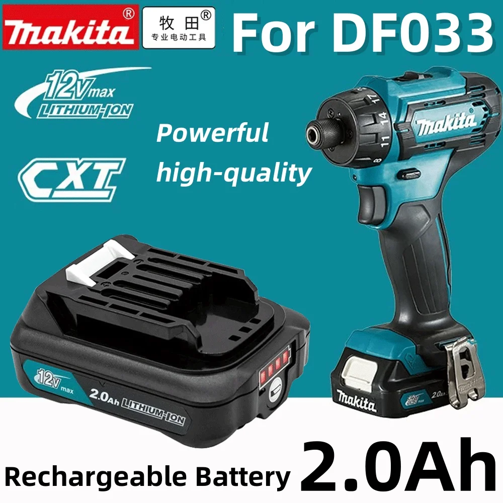 

BL1021B BL1020 12V 10.8V 2000mAh Li-ion Power Tools Rechargeable Battery for Makita BL1016 BL1015 BL104 DF331D
