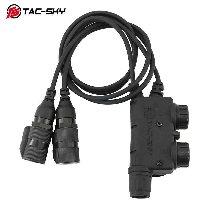 TAC-SKY 6-Pin V2 PTT Tactical Accessory, Compatible with Comta/SORDN Noise-cancelling Headsets, Suitable for AN/PRC148/152/163