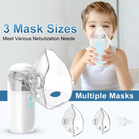 Medical Mini Mesh Handheld Nebulizer Hoseheld Medical Silent Ultrasonic Inhaler Mobile Steam Device Runny Nose For Child Adult