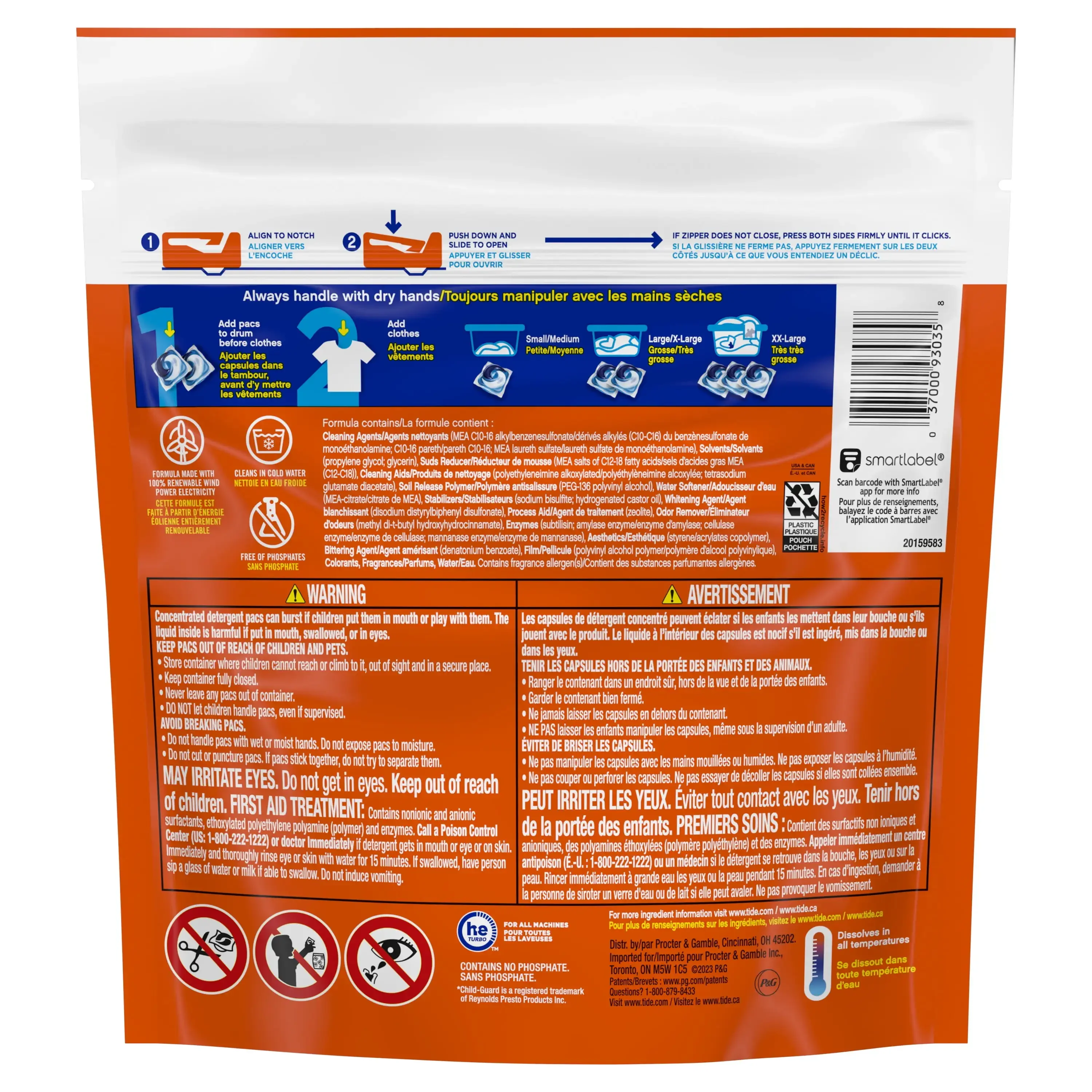 16-Count PODS Liquid Laundry Detergent Pacs, Original Scent, Pre-Measured Pacs for Convenient & Effective Cleaning