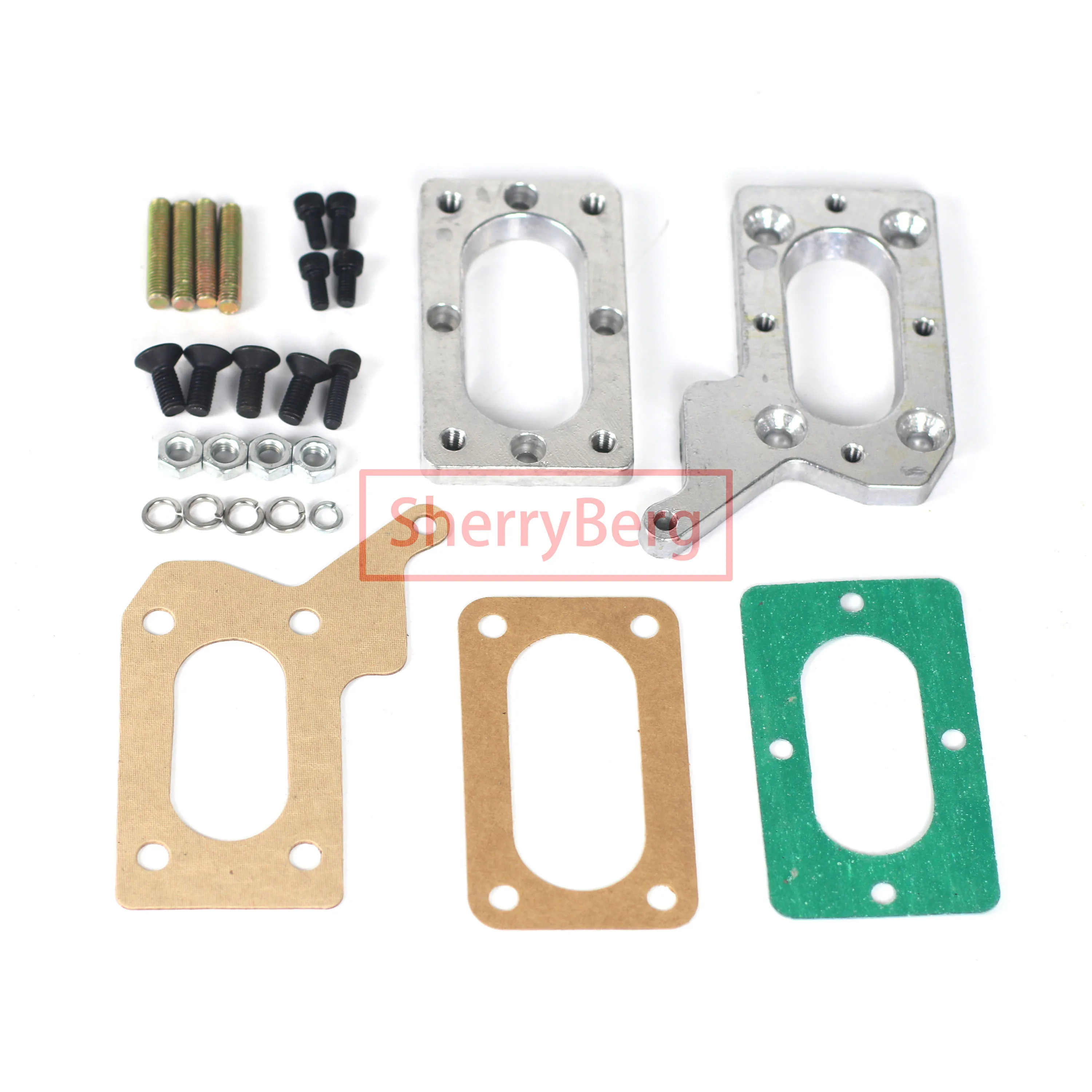 SherryBerg Dajs EMPI Weber Carburettor Carb Carburetor Adapter Kit for Mitsubishi Bottom Plate FOR MIKUNI 32/36 Dgev Dgv