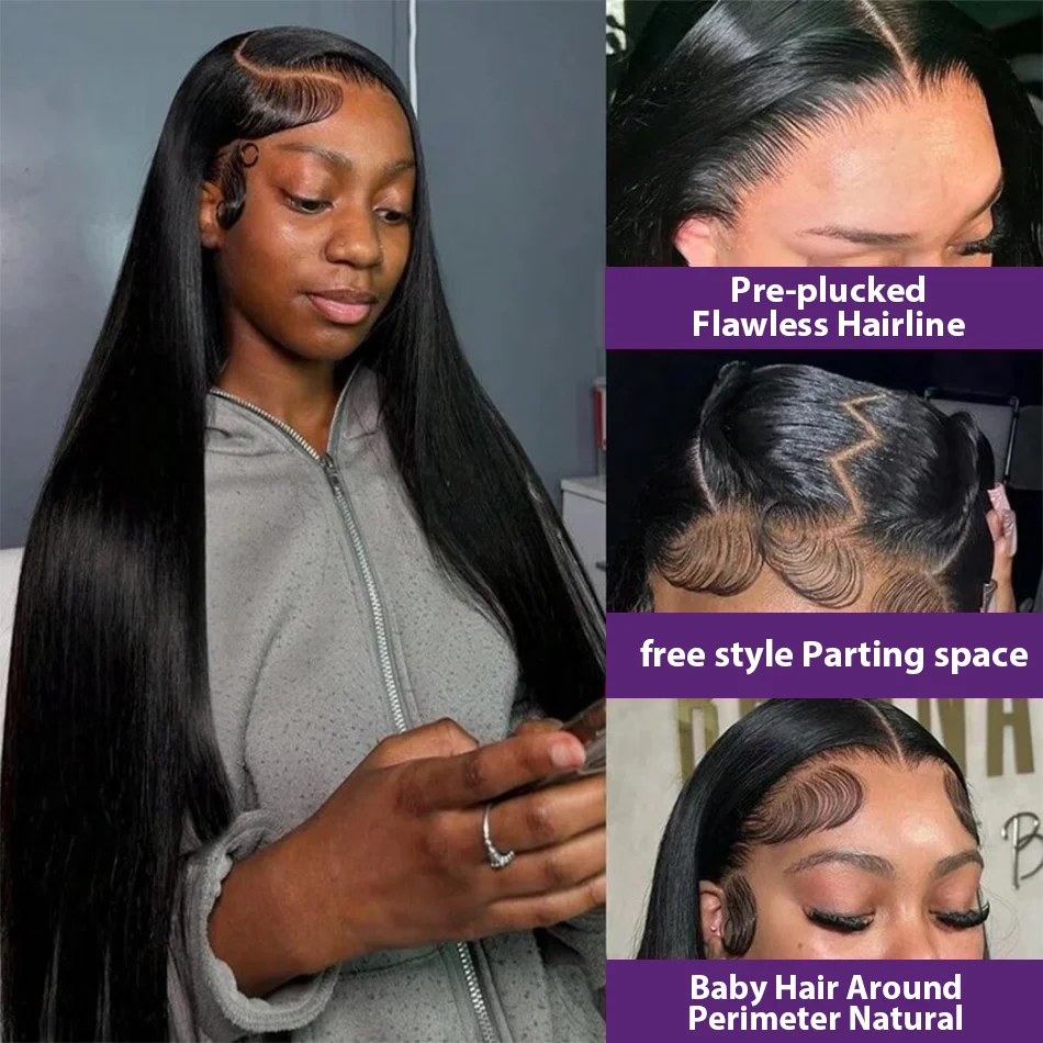 13x6 Straight Lace Front Wigs  - огляд і ціна Hd Lace Frontal Wig Human Hair Pre Plucked