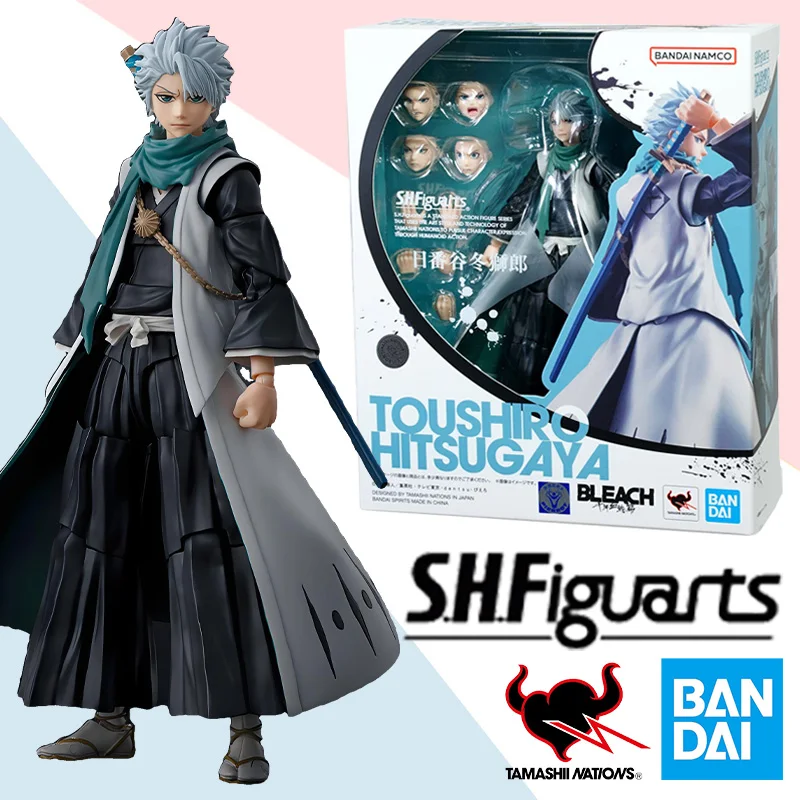 

Original Bandai Anime Action Figure BLEACH SHFiguarts Toshiro Hitsugaya Finished Model Kit Collection Toy Gift for Children Kids