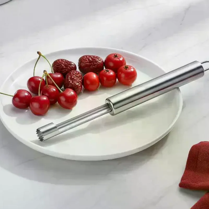 Stainless Steel Fruit Core Remover Slicer Kit Sharp Edge Seeder Food Safe for Home Party Fruit Preparation