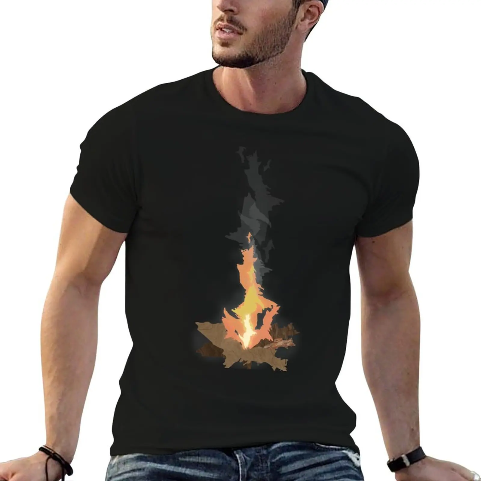 

Upper Peninsula Campfire T-Shirt boys animal print anime t shirts designer shirts T-shirts for men cotton