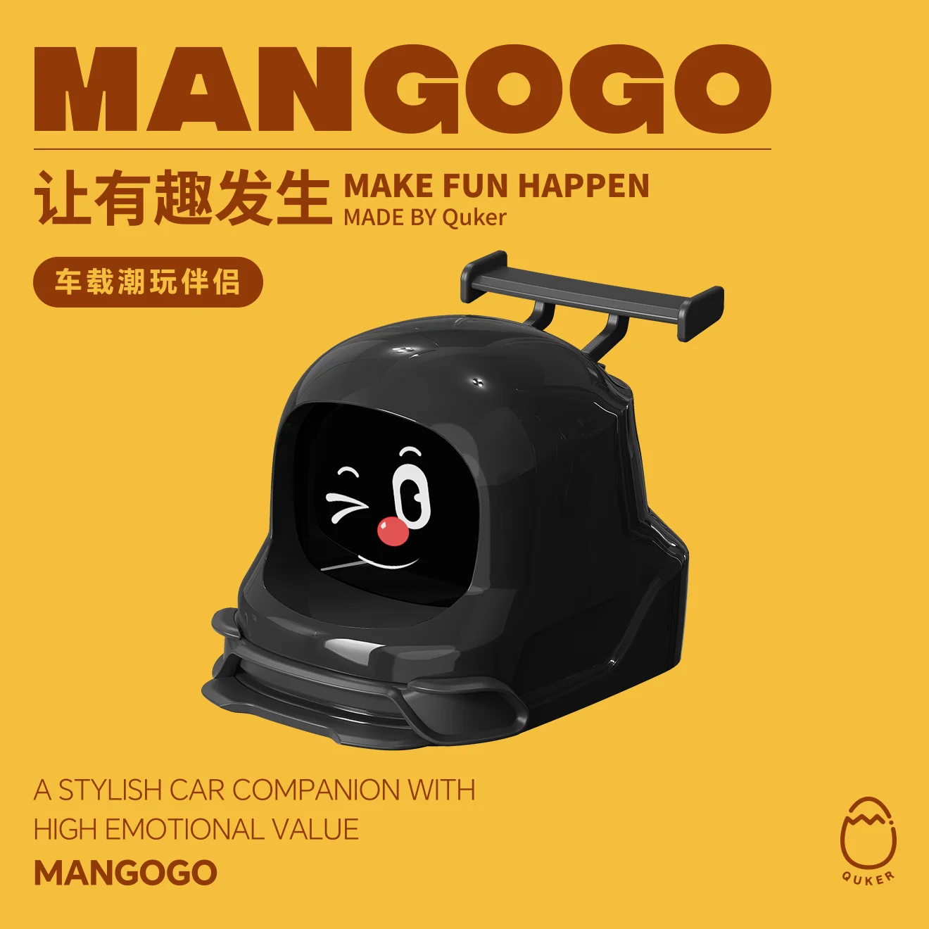 

New MANGOGO Car Mounted Robot Electronic Pet Racing Series Set Creative Trendy Toy Car Dashboard Ornament Gift For Friends