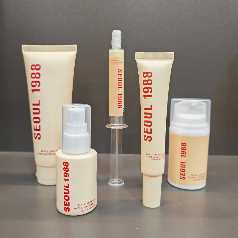 الكورية سيول 1988 كريم العين الحلزون Mucin مجموعة العناية بالبشرة تبييض كريم الأرز المخمر فيتامين C الريتينول الجينسنغ مصل العلامة التجارية العناية بالبشرة #1