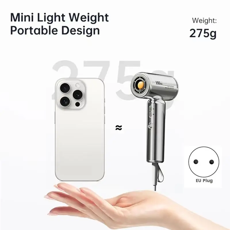 A76G-Mini High-Speed Hair Dryer Hair Dryer With High Air Volume Essential For Children's Dormitory Travel Hair Dryer EU Plug