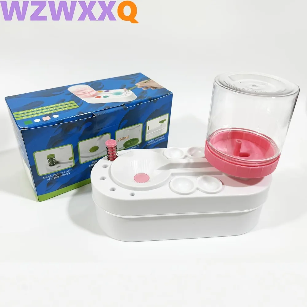 Upgraded Paint Brush Cleaner Brush Rinser Water Circulation Pre Assembled,Watercolor/Oil and Water-Based Paint Brush Cleaner To