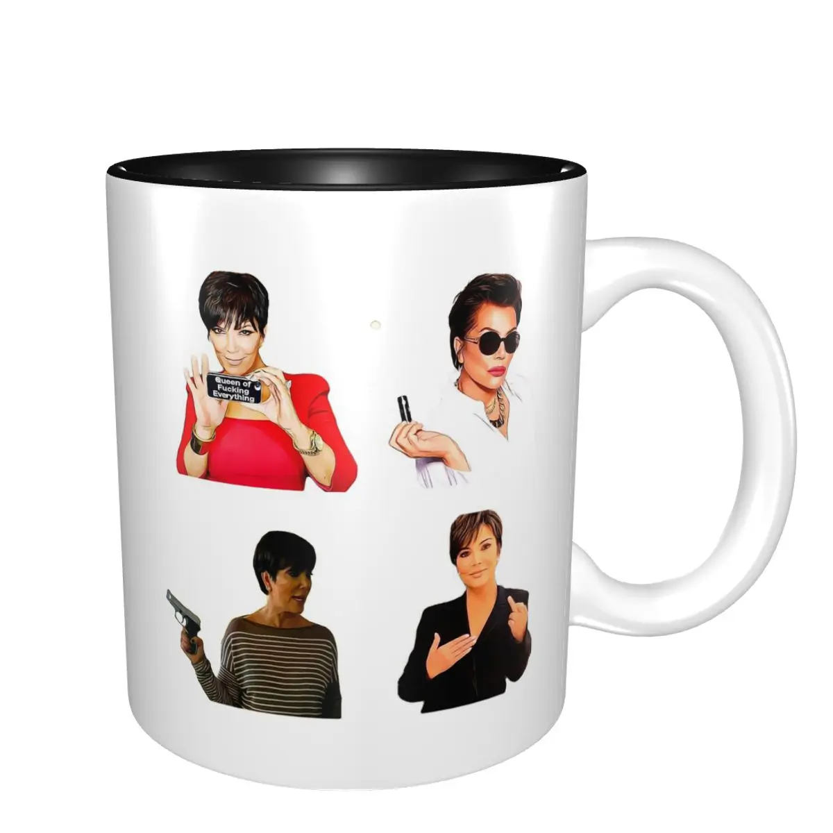 Kris Jenner Sets, Packs, Bundles, Pop Culture, Tv Show, Celebrity Mug Funny Ceramic Coffee Cups Tea Mugs Milk Cup Drinkware