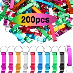 200Pcs Beer Bottle Opener Keychain Key Chain Wedding Favors and Gifts Keyring Key Ring