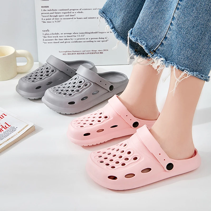 Fashion Sandals Waterproof Slippers Women Shoes Summer Outdoor Slides EVA Soft Sole Garden Shoes Indoor Nursing Clogs Sandals