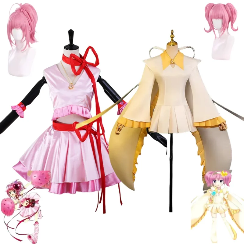 2025 ♥   Kostum Cosplay Anime Baru Shugo Chara Hinamori Amu Jimat Hati Dia Wig Seragam Tempur Wanita Kawaii Karnaval Pa ☆ ★