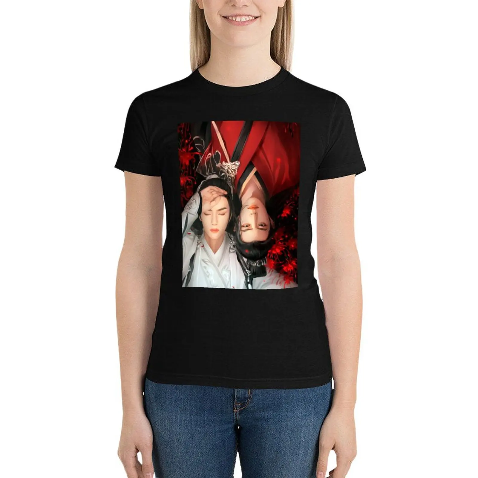 

WangXian The Untamed T-Shirt anime clothes plus size tops lady clothes workout shirts for Women