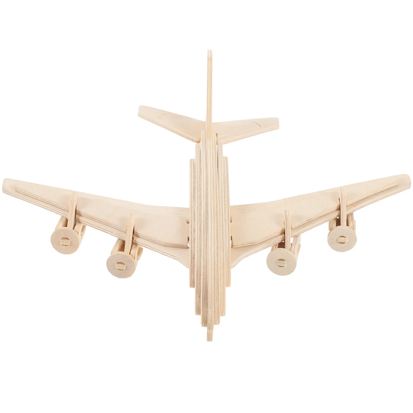 

Wooden DIY Crafts Plane Assembled Painted Decorative Airplane for Kids Learning Home Decor Creative 3D Puzzle Kit