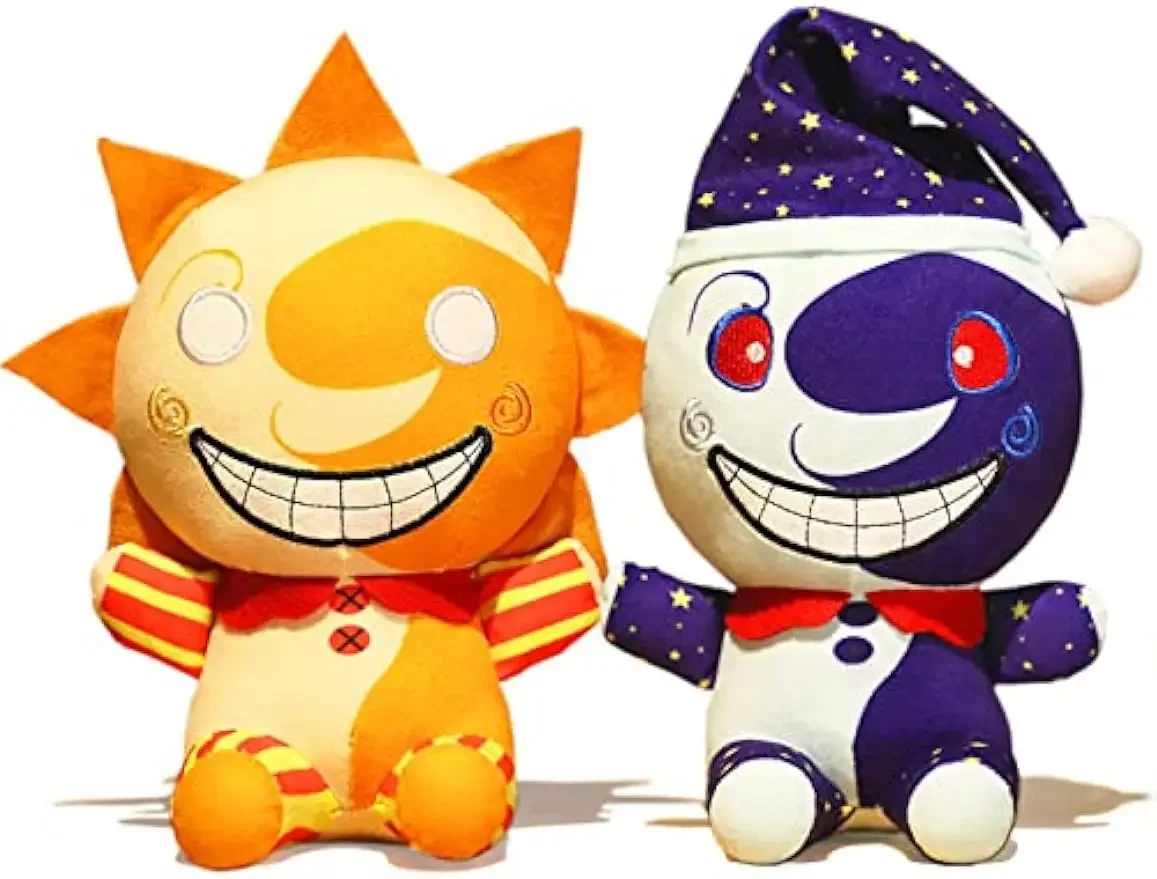 25cm New Fnaf Sundrop Anime Plush Toys Security Breach Plush Sundrop and Moondrop Sun Moon Joker Plush Toy Game Dolls Gifts