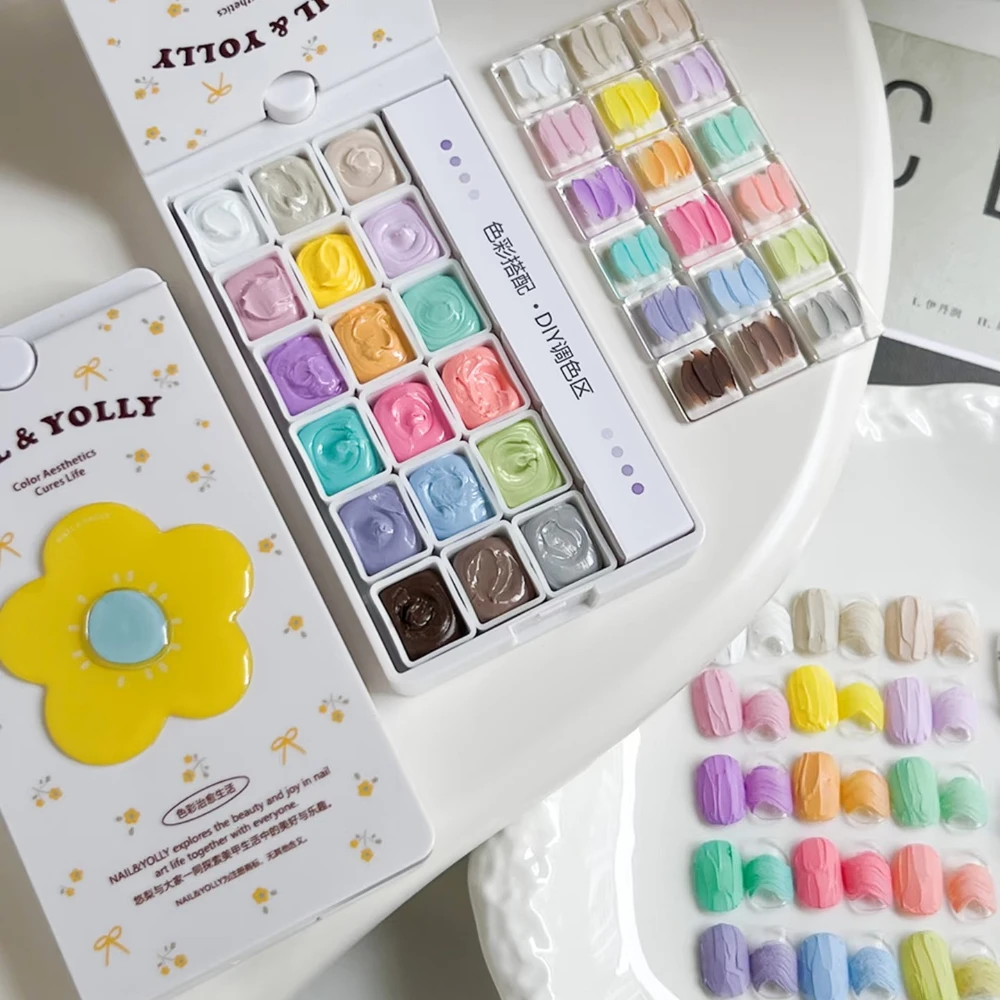 

18 Colors Oil Painting Soak Off Sculpture Gel Varnishes for 3D Nail Art Texture Carving and Sculpting UV Gel DIY for Manicure