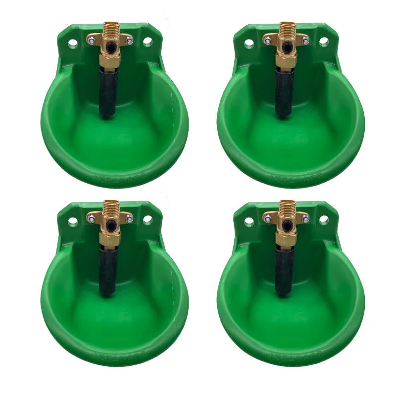 

4Pcs Livestock Sheep Goat Drinker Bowl Copper Value Quality Water Fountain Cattle Sheep Dog Feeding Equip Farm Animals Livestock