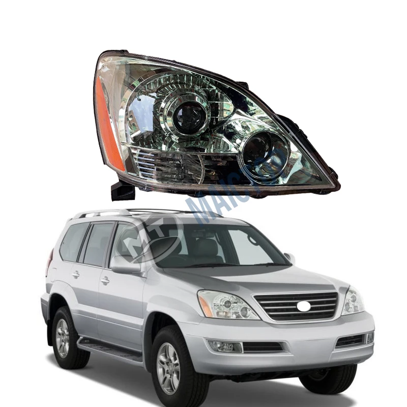 

MAICTOP 12V ABS Halogen Xenon Headlight GX470 Modified Mark X Head Lamps For 2005-2009 Neutral Package/mt BOX 6 Months Warranty