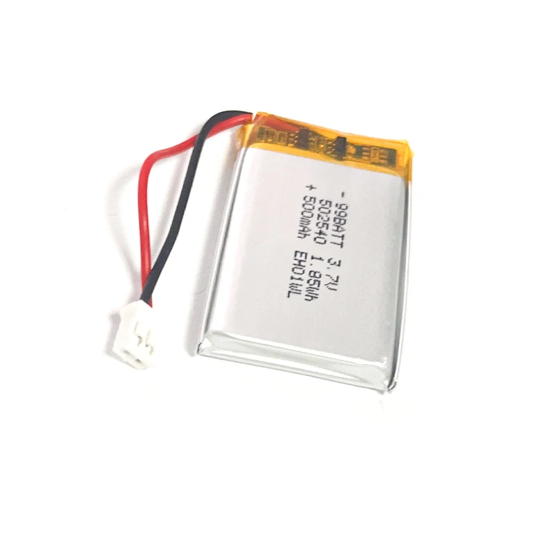 8pcs 502540 500mAh 3.7V Li Po Battery 052540 Rechargeable Lithium Polymer Batteries for Dvd Mp3/mp4 GPS LED Light Recorder GPS - view 4
