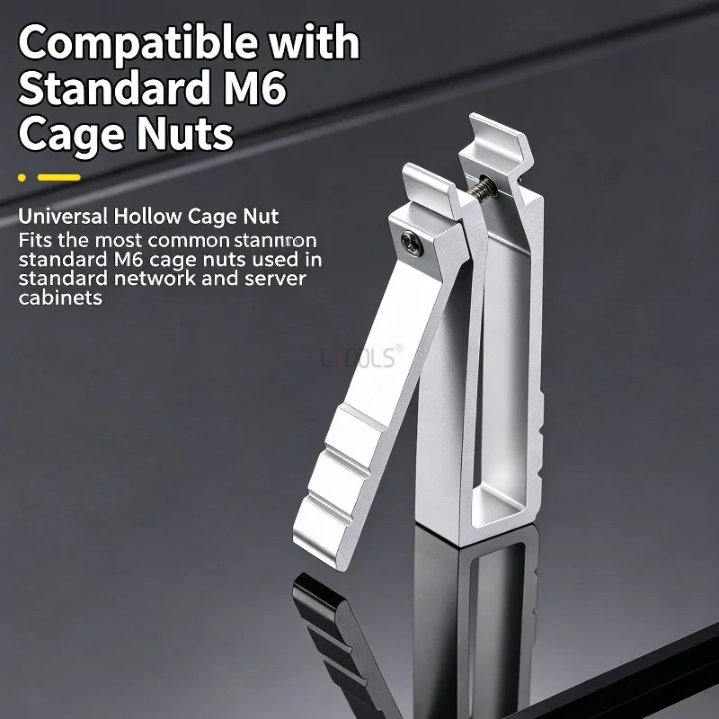 M5M6 Universal Cabinet Cage Nut Installation / Removal Tool Portable Captive Fastener Installer Hand-Safe Card Nut Disassembly