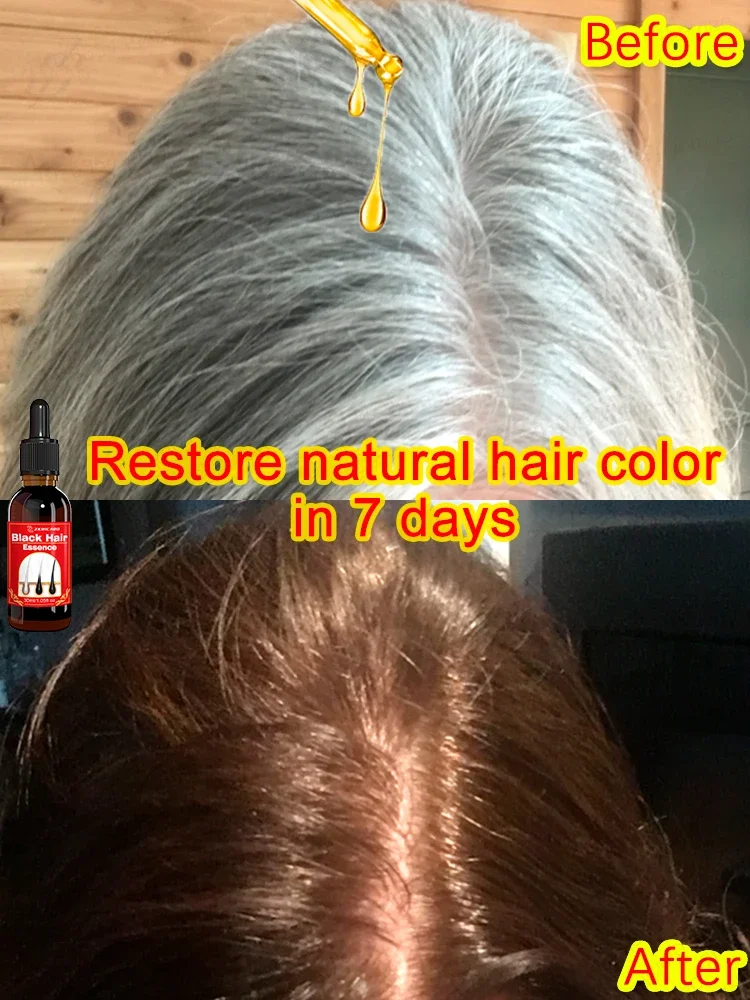 

восстанавливает седые волосы, естественная цвет волос, натуральные растительные ингредиентыЭкстракт женьшеня Производство меланина 100% эффективность