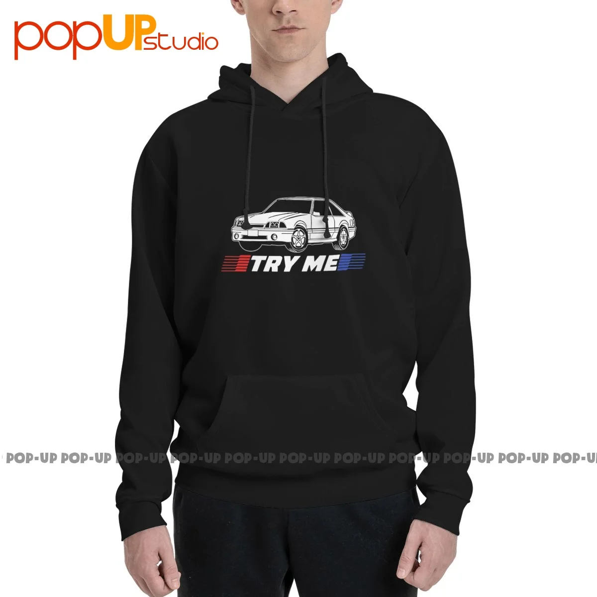 Try Me Foxbody Mustang Hoodie Sweatshirts Hoodies Soft Print Fashion Streetwear