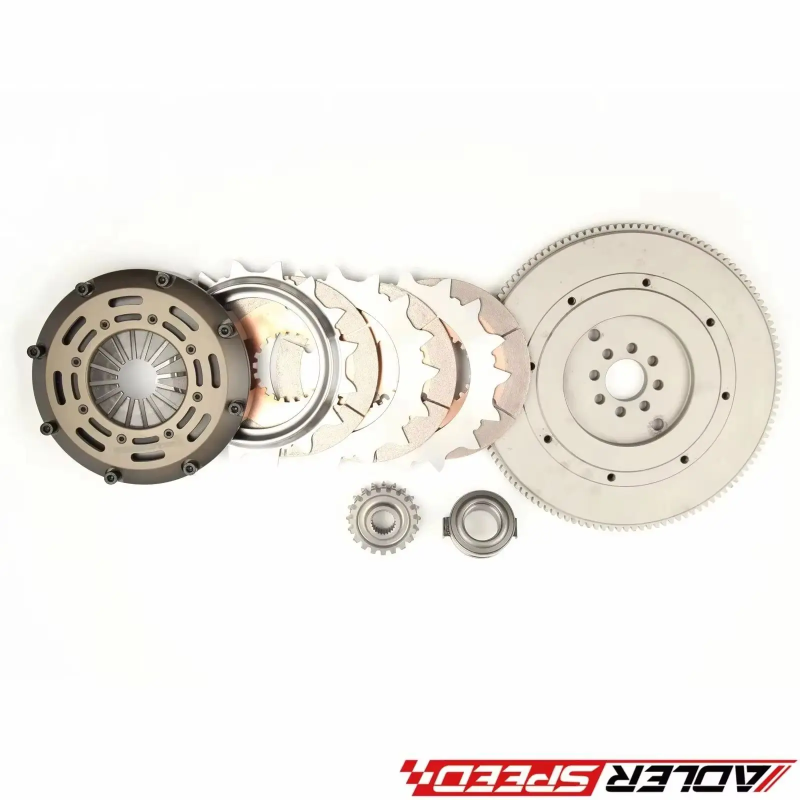 قرص ثلاثي لقابض السباق S ADLERSPEED + مجموعة عجلة الموازنة لـ 1989-96 NISSAN 300ZX NON-TURBO Z32 5 سرعات #1