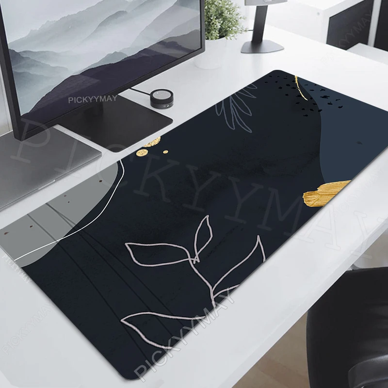 Abstract Plant Locking Edge Mouse Mats Large Natural Rubber Mouse Pad Gaming Mousepads Gamer Mousepad Desk Pads Keyboard Mat