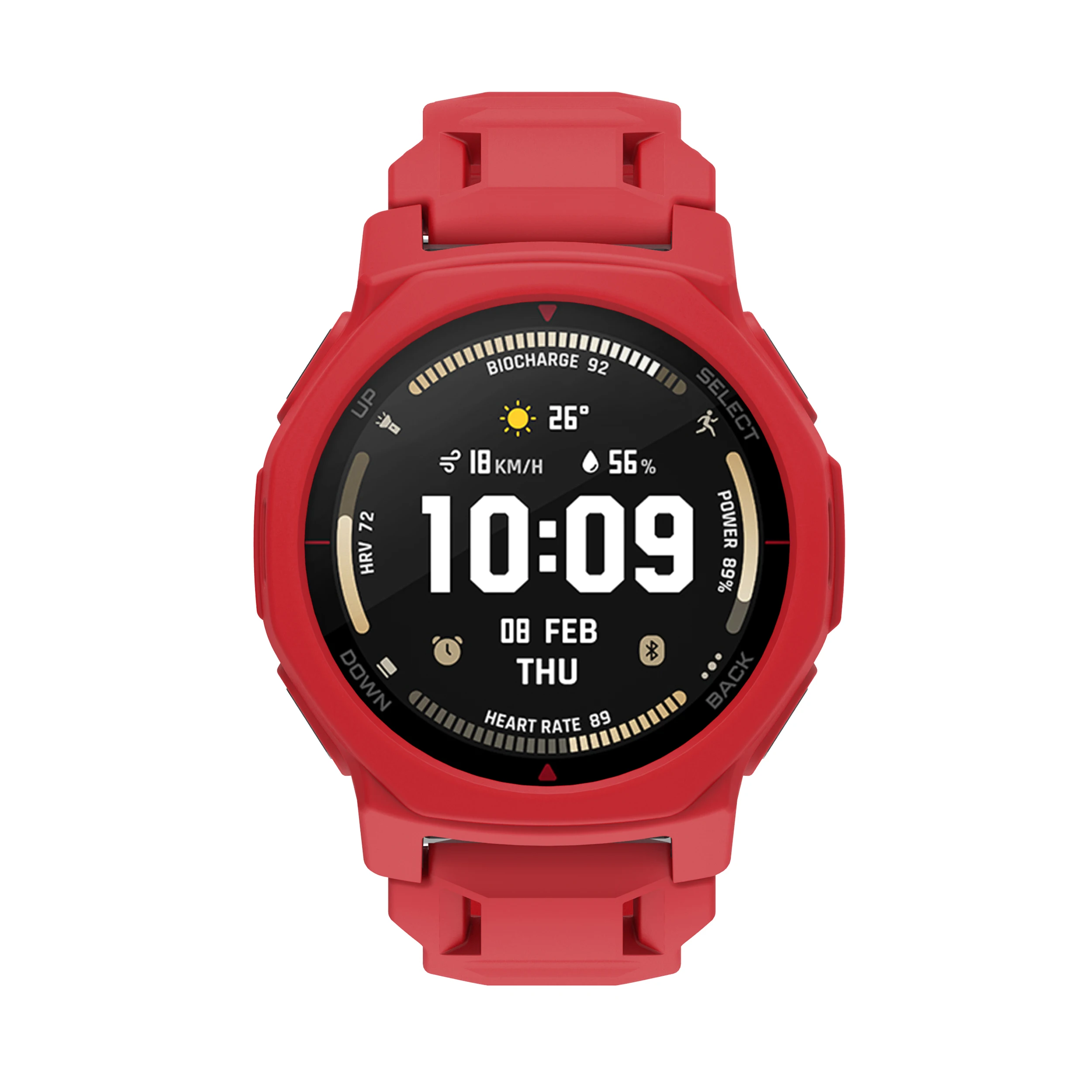 Soft Silicone Watch Case for Amazfit T-Rex 3pro 44mm,Flexible Protective Bumper Cover,Watch Accessory,Snug Fit,Lightweight Cover - view 6