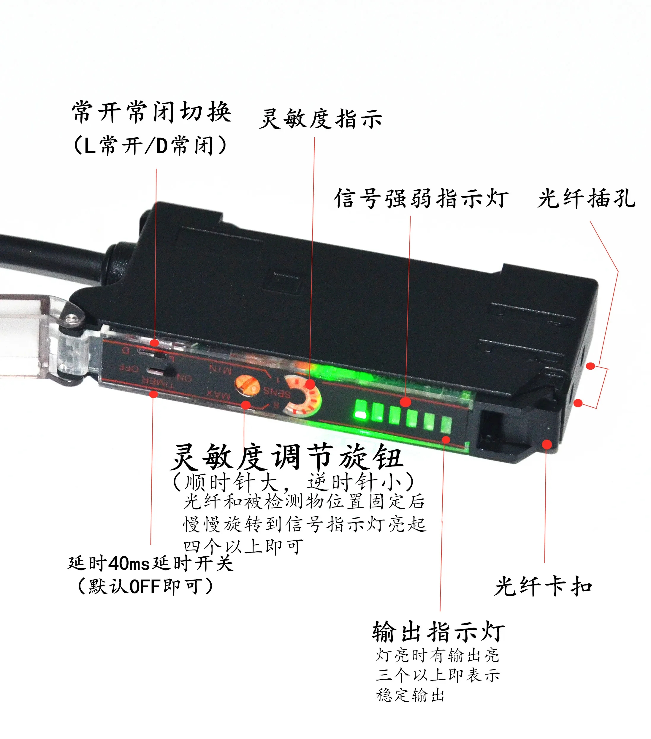 Original Jiaruis fiber amplifier fiber sensor E3X-NA11 diffuse reflection induction photoelectric switch