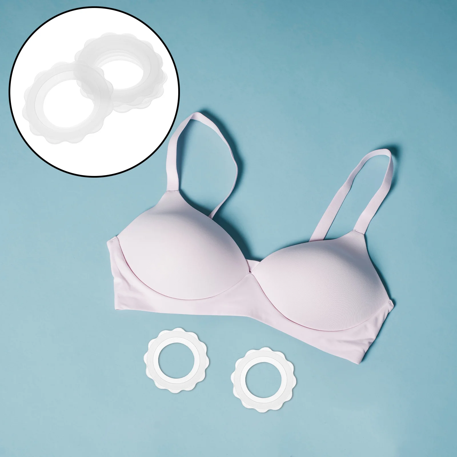 

5 шт. силиконовое кольцо, нескользящий защитный чехол для груди, устойчивые к поту чашки для кормления, летние кольца для кормления