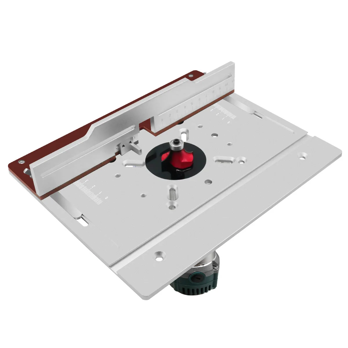 H8 Aluminum Alloy Bakelite Milling Chamfer Trimming Machine Flip-chip Board Woodworking Multi-functional Lifting Table
