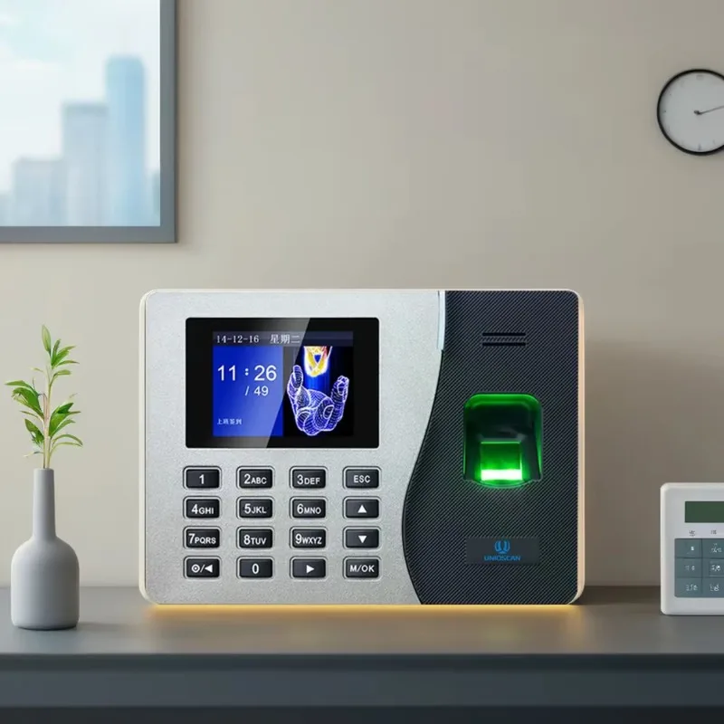 Fingerprint Biometric Time Recorder, Wi-Fi, Employee AttChimney System, tempo preciso dentro e fora de rastreamento
